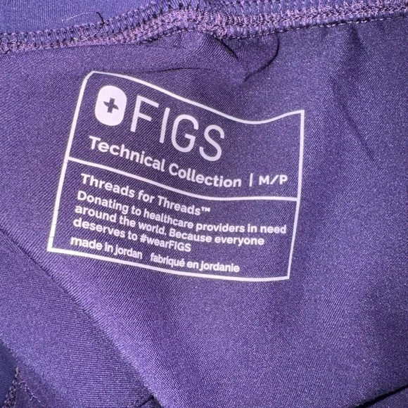 🩺 WOMENS FIGS PURPLE SHADOW SCRUB SET M•MP🩺 - Picture 5 of 7